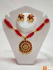 Traditional Assamese Jewellery - Medium Sized Japi Necklace Set(#727)-thumb-0