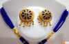 Ravishing Jaapi Necklace Earrings Set Assamese Designer Jewellery(#740)-thumb-1