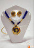 Ravishing Jaapi Necklace Earrings Set Assamese Designer Jewellery(#740) - Getkraft.com
