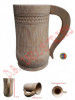 Coffee Tea Beer Mug made of Bamboo Small Medium Big(#764) - Getkraft.com
