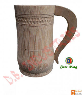 Coffee Tea Beer Mug made of Bamboo Small Medium Big(#765)-gallery-0