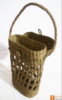 Kouna Tiffin Box or Water Bottle Carrying Basket(#789)-gallery-0
