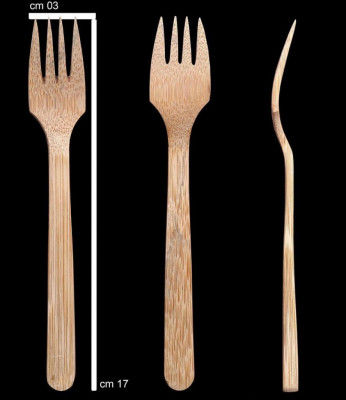 DB Bamboo 5 Piece Fork Set(#806)-gallery-0