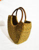 Natural Straw Mini U-Bag for Women(#848)-thumb-1