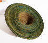 Natural Straw Trendy Round Hat(#850)-thumb-1