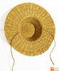 Natural Straw Summer Hat with Laces Water Reed Straw Hat(#852)-thumb-2