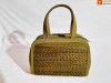 Natural Straw Designer Mini Handbag(#858)-thumb-0