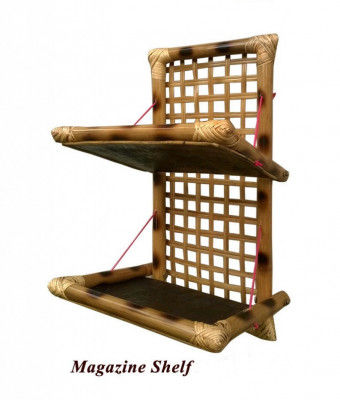 Bamboo Handcrafted Magazine Holder(#880)-gallery-0