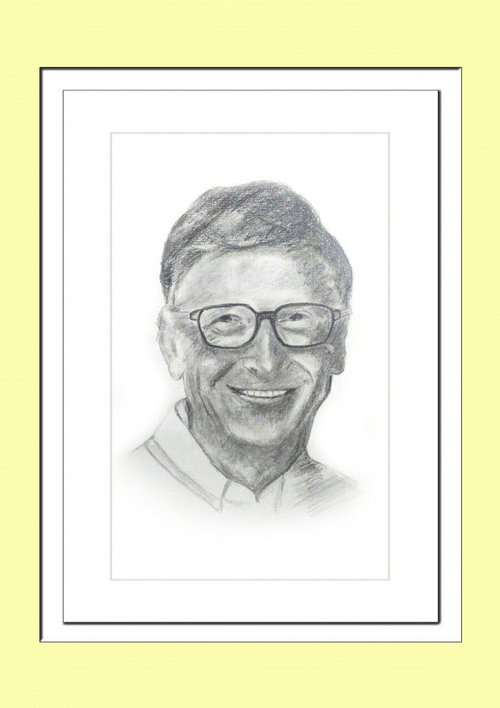 Portrait of Bill Gates by shahin on Stars Portraits