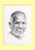 Pencil Sketch Single Person Poster without frame of Music Maestro Ilayaraja(#935)-thumb-0