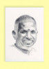 Pencil Sketch Single Person Poster without frame of Music Maestro Ilayaraja(#936) - Getkraft.com