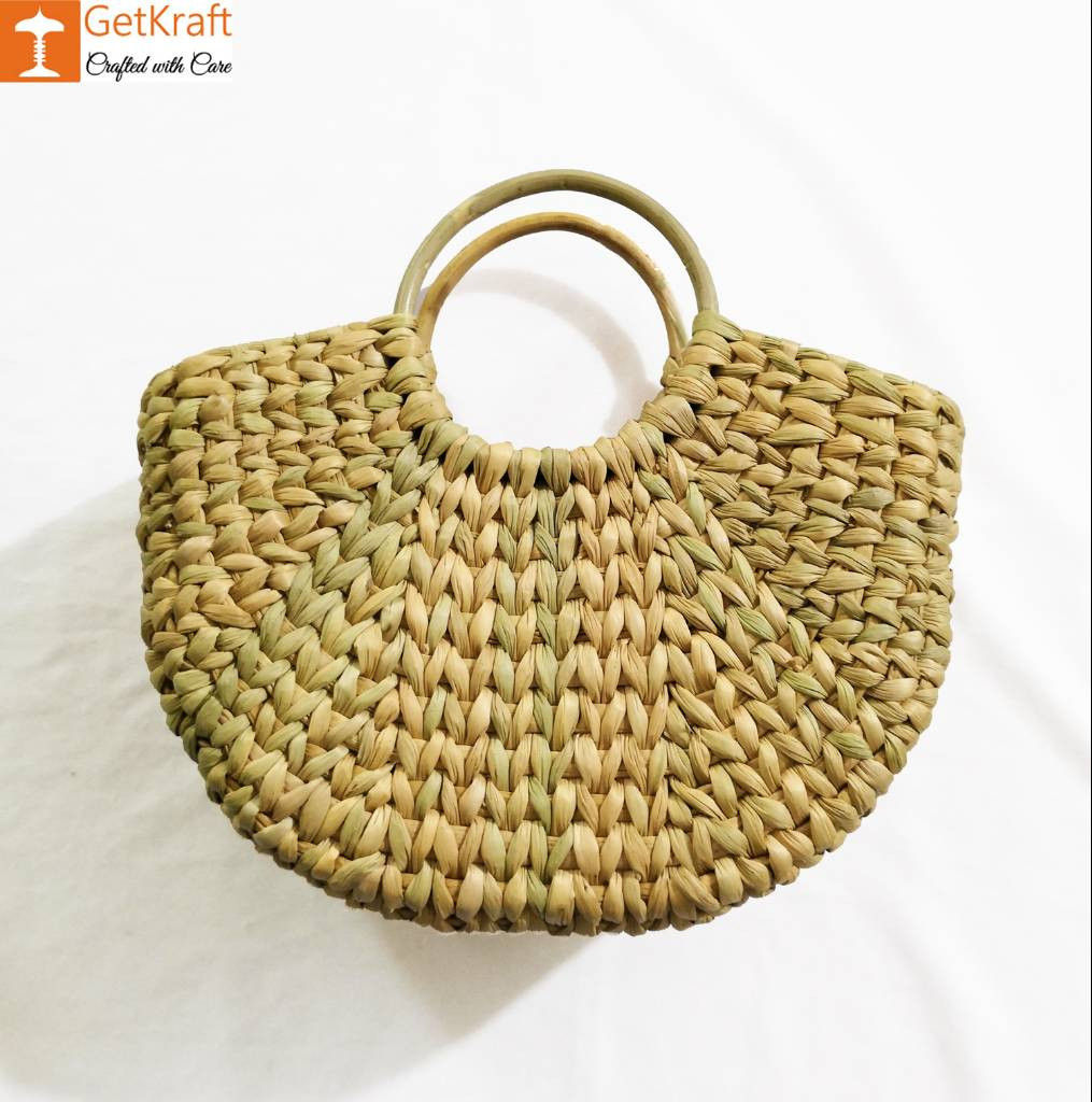 Natural Straw Mini Handmade U bag (1099),straw tote bags,straw b