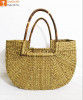 Natural Straw U-Shaped Fancy Handbag with Long Handles(#967)-thumb-0