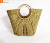 Natural Straw Oval Zally Handbag(#973)-thumb-0