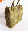 Natural Straw Grass Handmade Picnic Bag with Long Handle(#976)-thumb-1