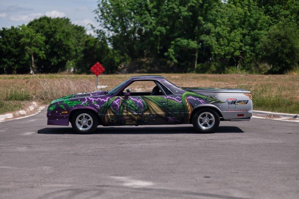 1985 Chevrolet El Camino SS custom truck [Air Brushed by hand]