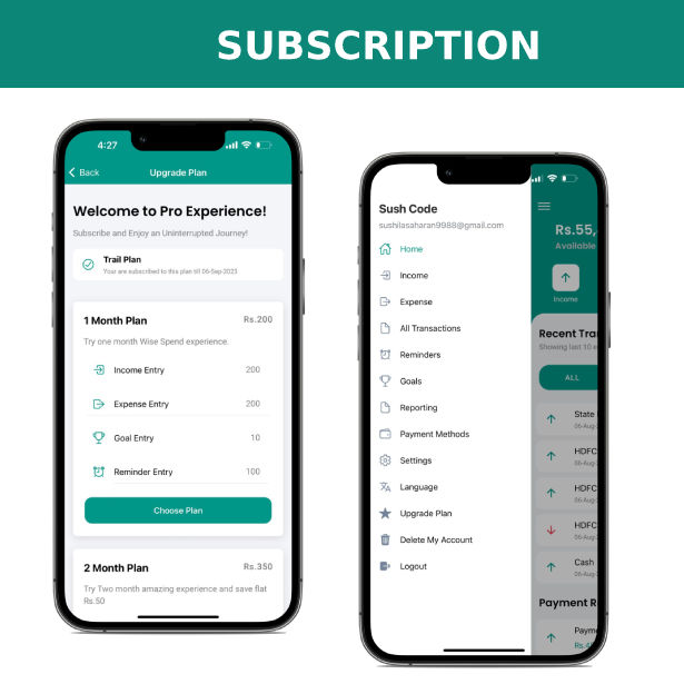 Wise Spend - Personal Finance Management App with Subscription Model - 8