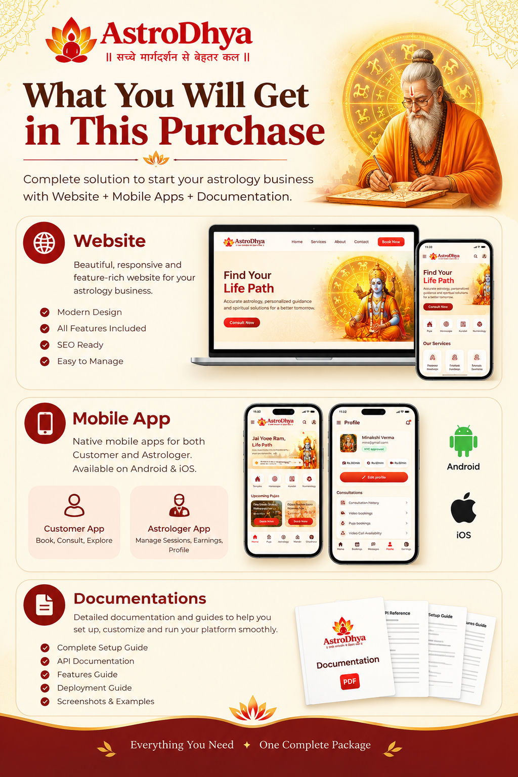 AstroWorld – Complete Astrology Platform – Chat, Voice & Video Call, Online Puja, Shop - 3