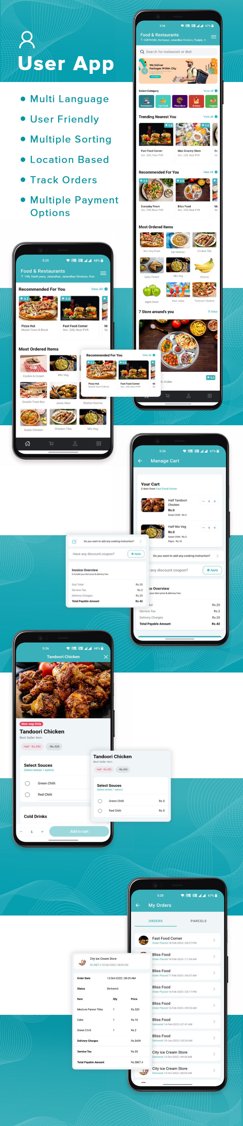 SushMart - Complete Ready to use App for Food Delivery, Pickup & Drop, Pharmacy - Android, ios & Web - 5
