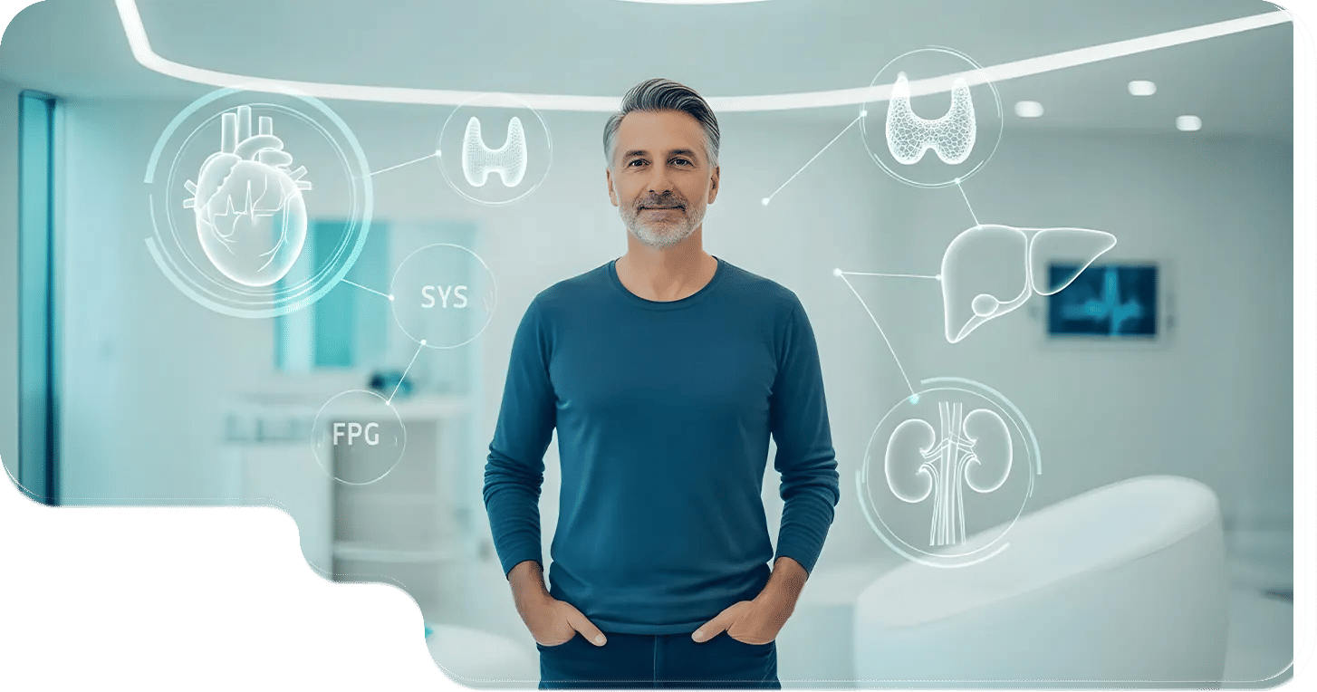 باقة الفحص الطبي الشامل الفاخرة للرجال