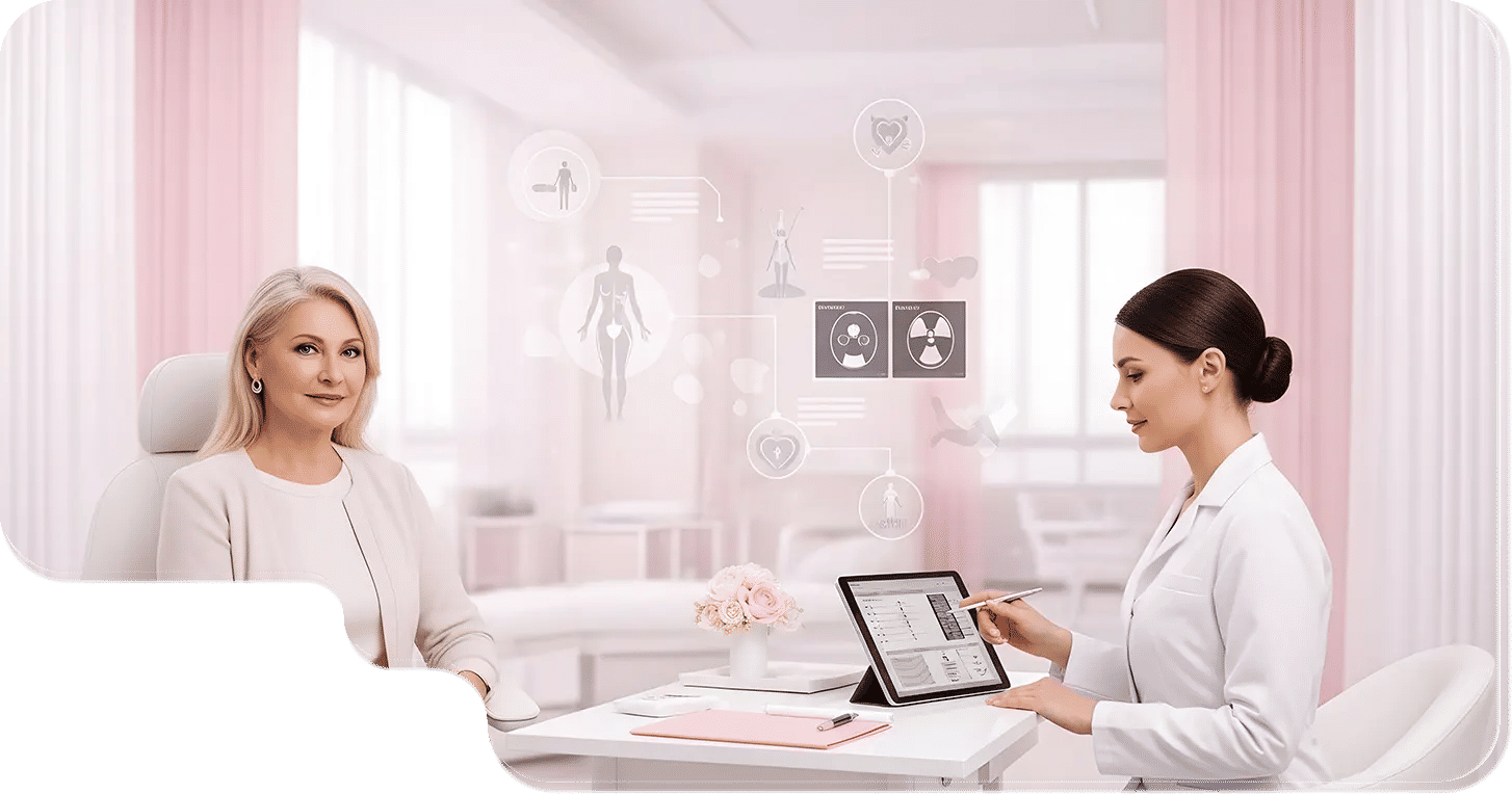 باقة الفحص الطبي الراقية للنساء VIP