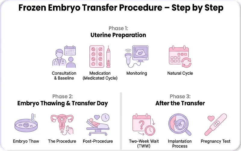 FROZEN Embryo Transfer Procedure Step by Step