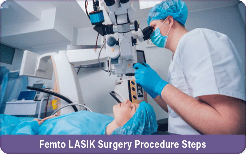 Femto LASIK Surgery Procedure Steps