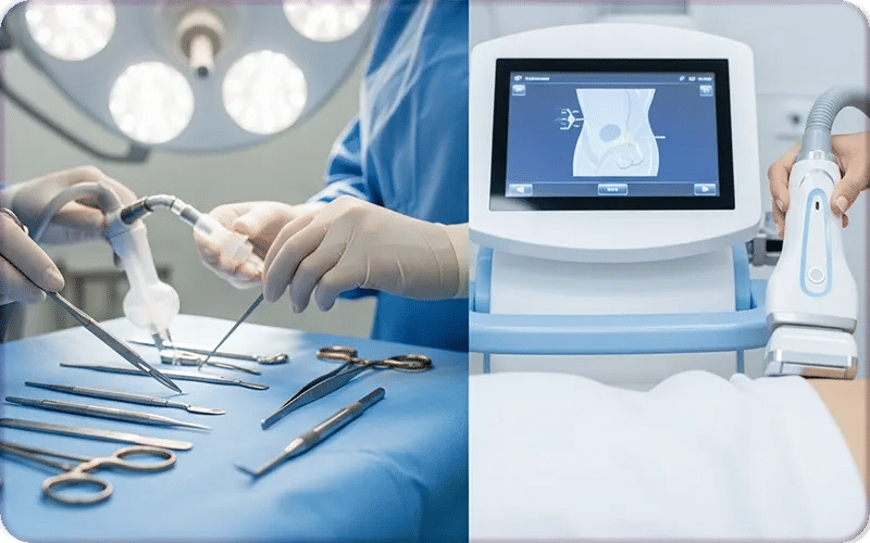 Surgical vs. Non surgical body contouring risks