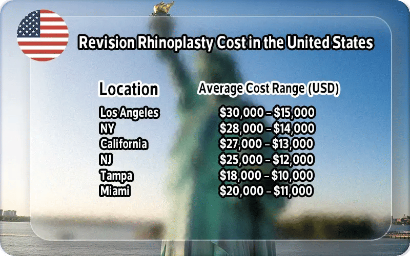 Revision Rhinoplasty Cost in the United States