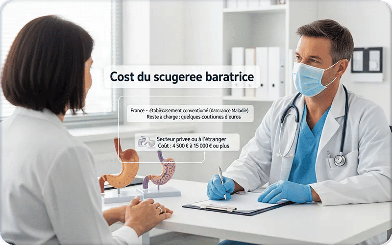 le coût d'une chirurgie bariatrique ?