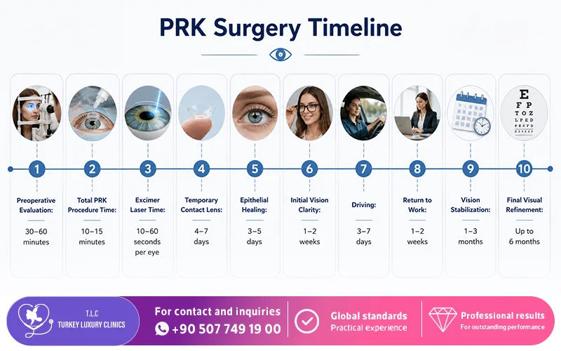 PRK Surgery Timeline