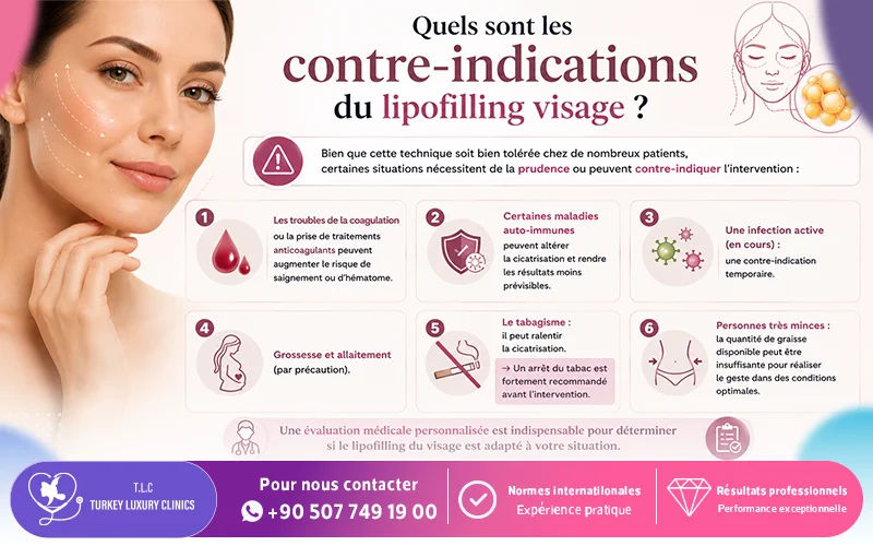 Quels sont les contre-indications du lipofilling visage? 