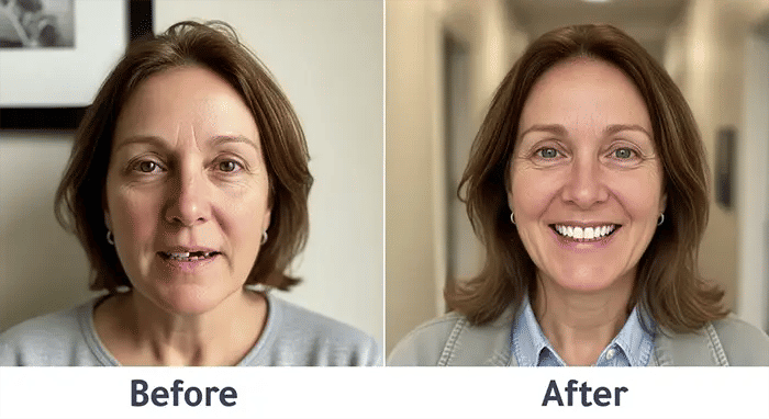 All on 4 Dental Implants Before and After 4