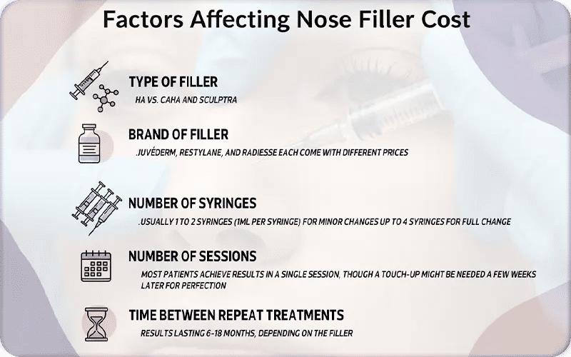 Types of Fillers for a Nose Job and Their Costs