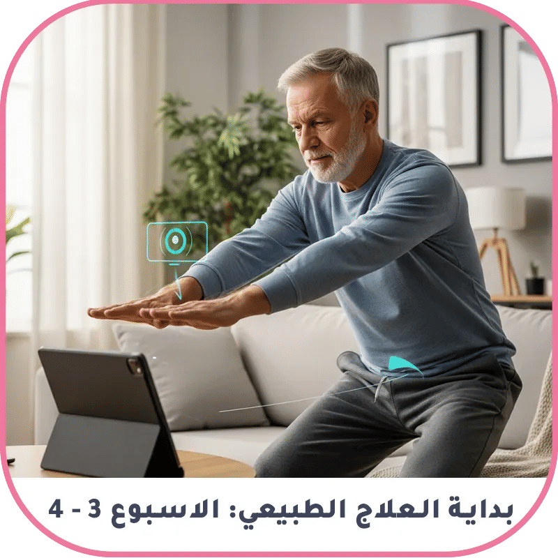 بداية العلاج الطبيعي: الاسبوع 3 - 4