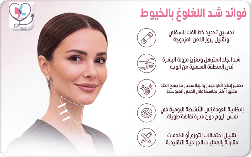 فوائد شد اللغلوغ بالخيوط