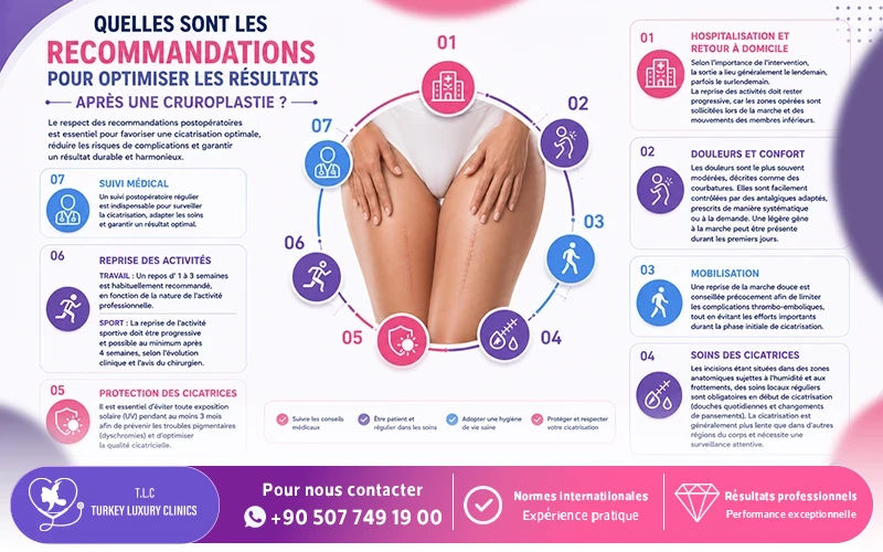 recommandations apres cruroplastie