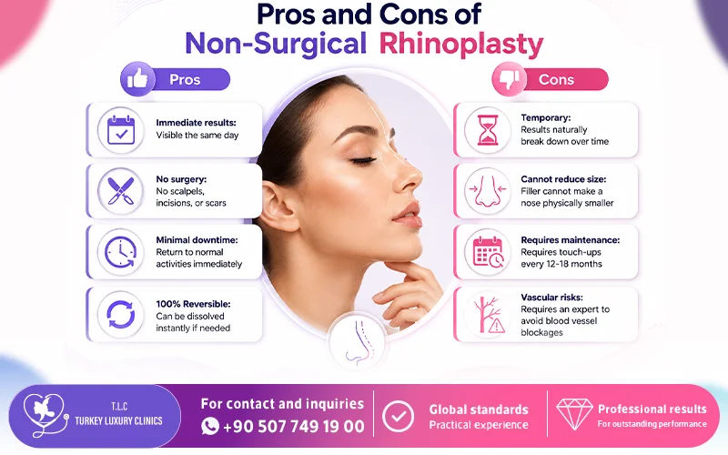 Pros and Cons of Non-Surgical Rhinoplasty