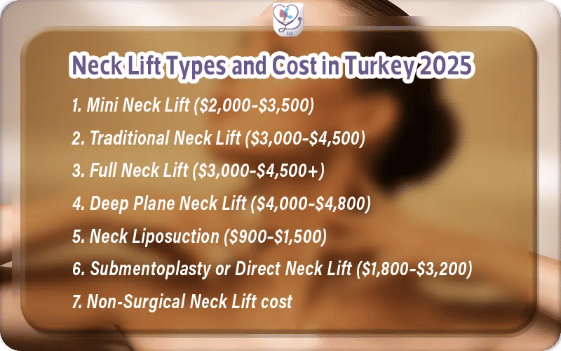 Neck Lift Types and Cost in Turkey 2026