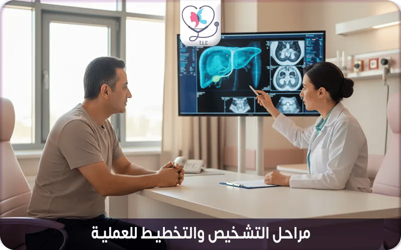 مراحل التشخيص والتخطيط للعملية