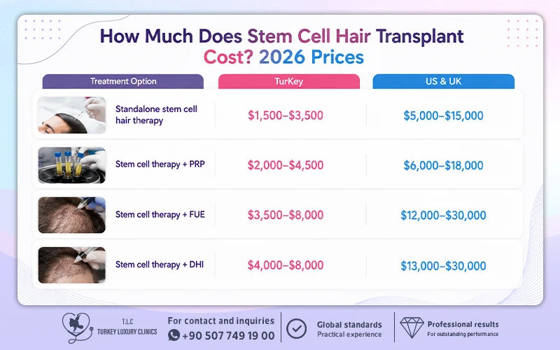 How Much Does Stem Cell Hair Transplant Cost? 2026 Prices