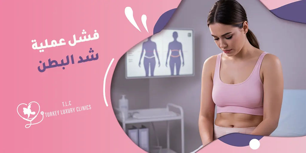 فشل عملية شد البطن