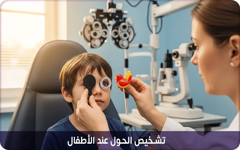 تشخيص الحول عند الأطفال