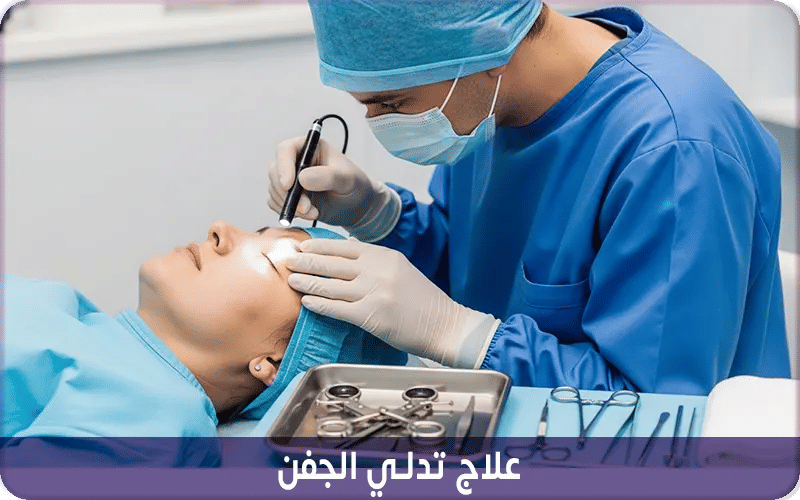 علاج تدلي الجفن