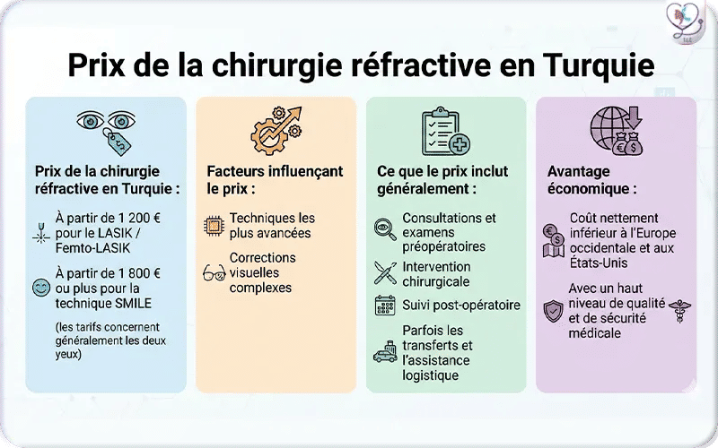 Prix de la chirurgie réfractive en Turquie