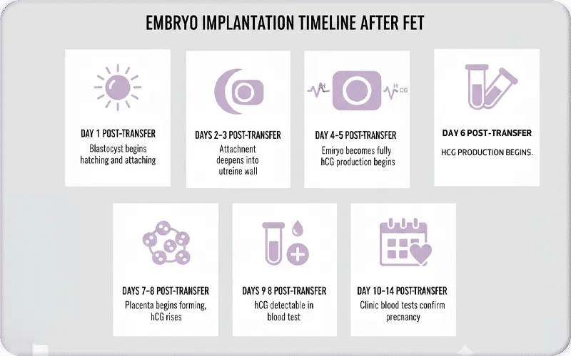 Embryo Implantation Timeline After FET