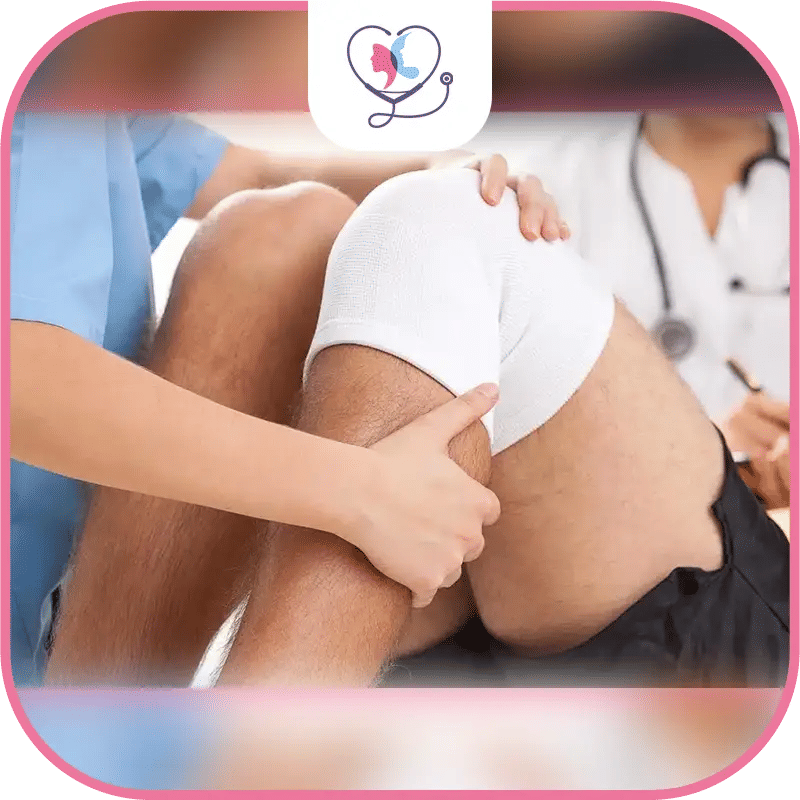 Walking after partial knee replacement: