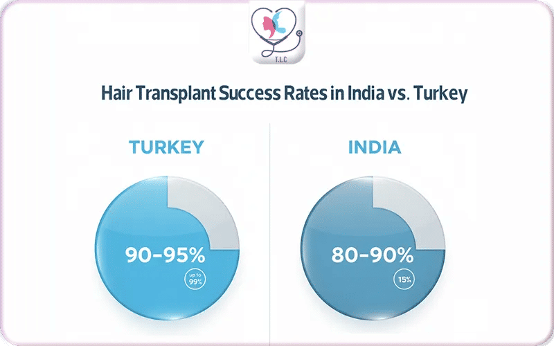 Hair Transplant Success Rates in India vs. Turkey
