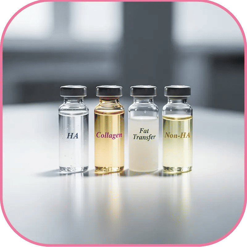 Types of Lip Fillers, HA is the best type for safety, natural results and feeling