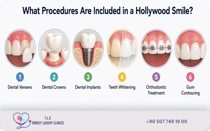 What Procedures Are Included in a Hollywood Smile?